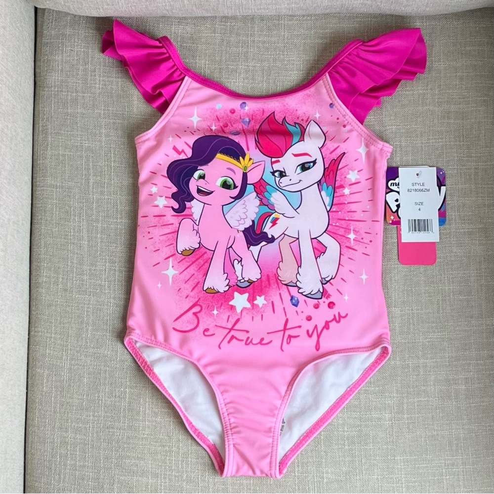 MY LITTLE PONY Girls Swimsuit Bathing Suit - Picture 3 of 9
